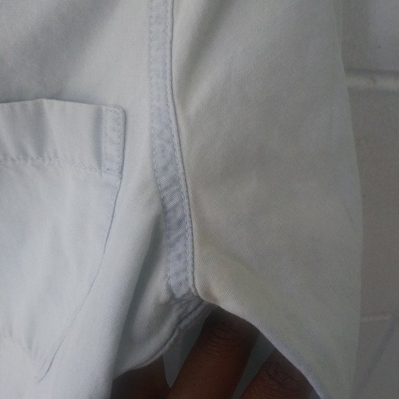 ❤Hollister Beaded Collar Light Denim Top Size S - Picture 8 of 15